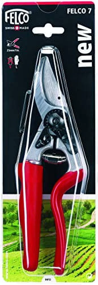 Felco Pruning Shears (F 7) - High Performance Swiss Made One-Hand Garden Pruners
