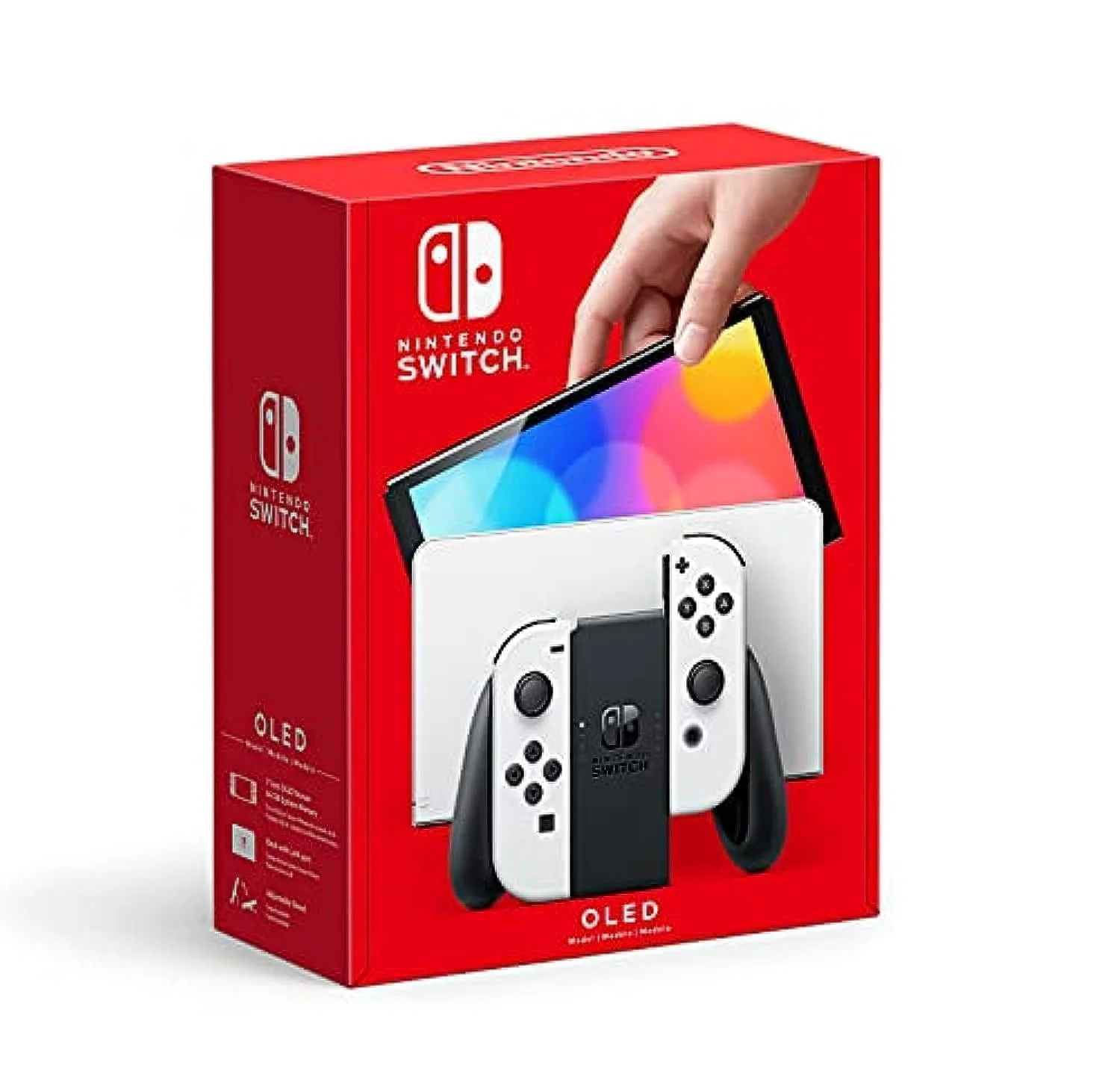 Nintendo Switch - OLED Model Console- 64 GB Internal Storage with White Joy-Con