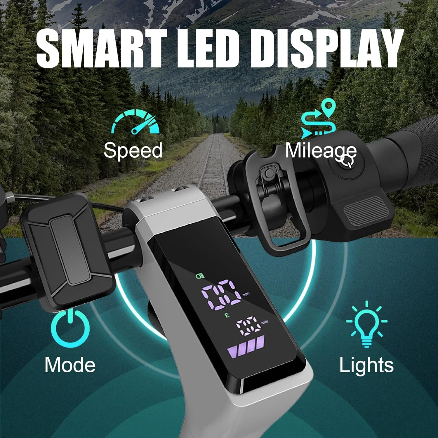 Caroma Electric Scooter for Adults, 20 Mph & 25 Miles Range, 10