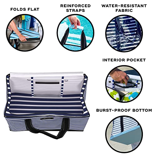 SCOUT 3 Girls Bag - Extra Large Utility Tote Bags For Women With Zipper - Sandproof Beach Tote Bag, Pool Bag, Travel Bag