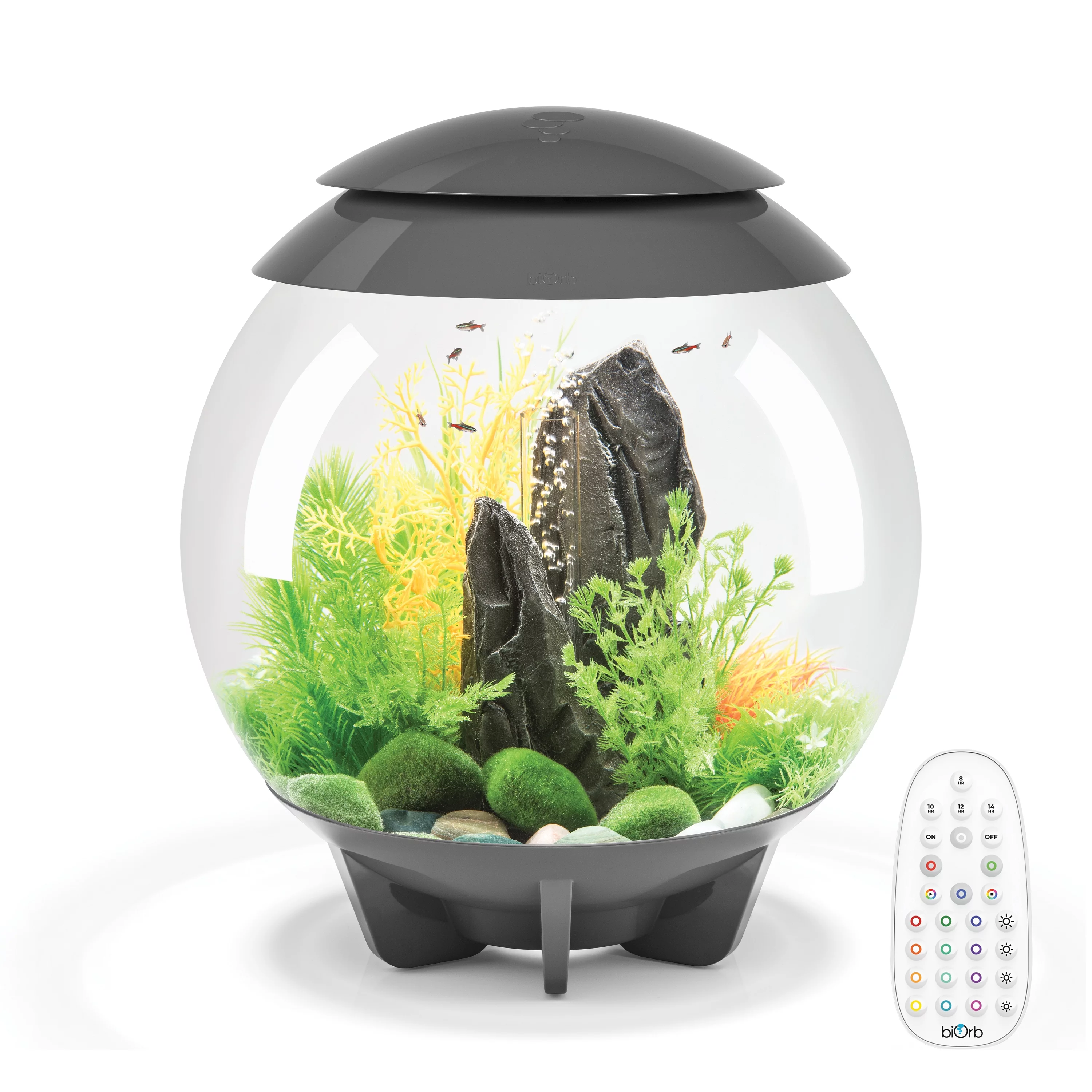biOrb HALO 30 Aquarium with MCR Light - 8 gallon, gray