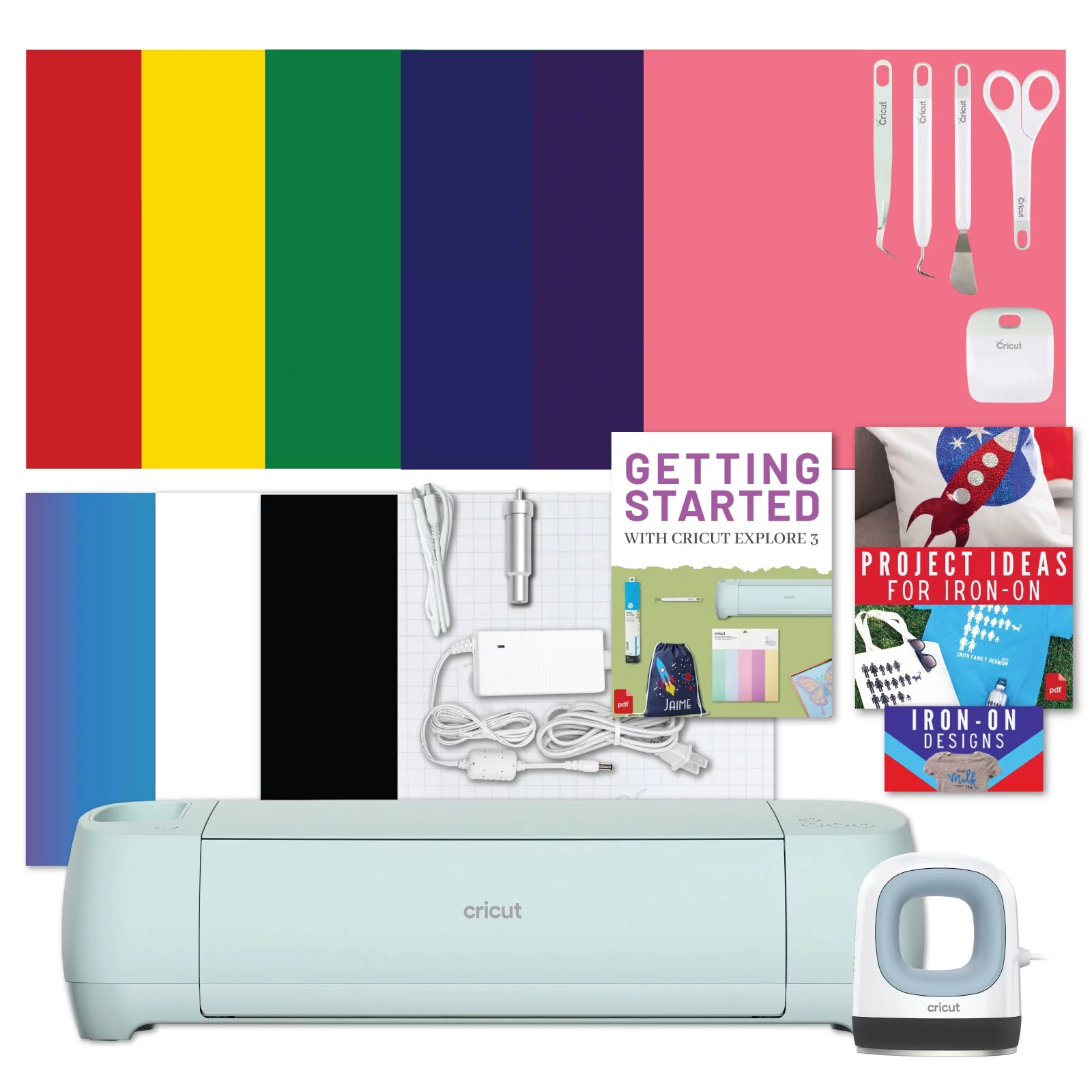 Cricut Explore 3 Machine with Mini Heat Press Bundle