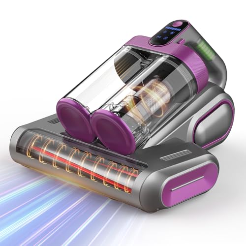 Bed Mattress Vacuum Cleaner Cordless 16Kpa Handheld Vacuum, Vacuum Cleaner with 253.7nm UV-C Light,HEPA Filter & Ultrasonic, Portable Vacuums for Bed Sofa Couch Crib Birthday Gifts for women men her