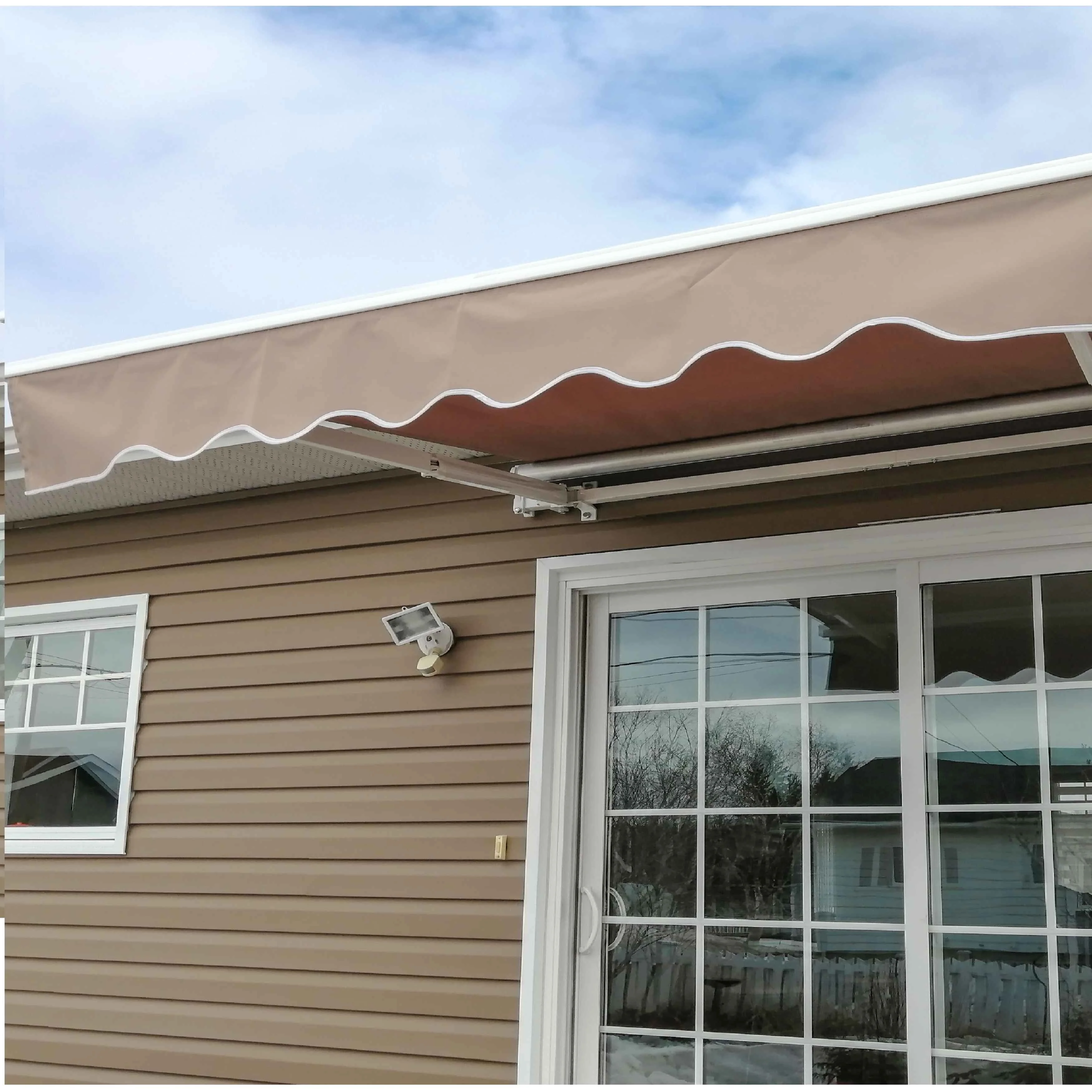 ALEKO 13' x 10'  Sand Retractable Patio Awning Canopy