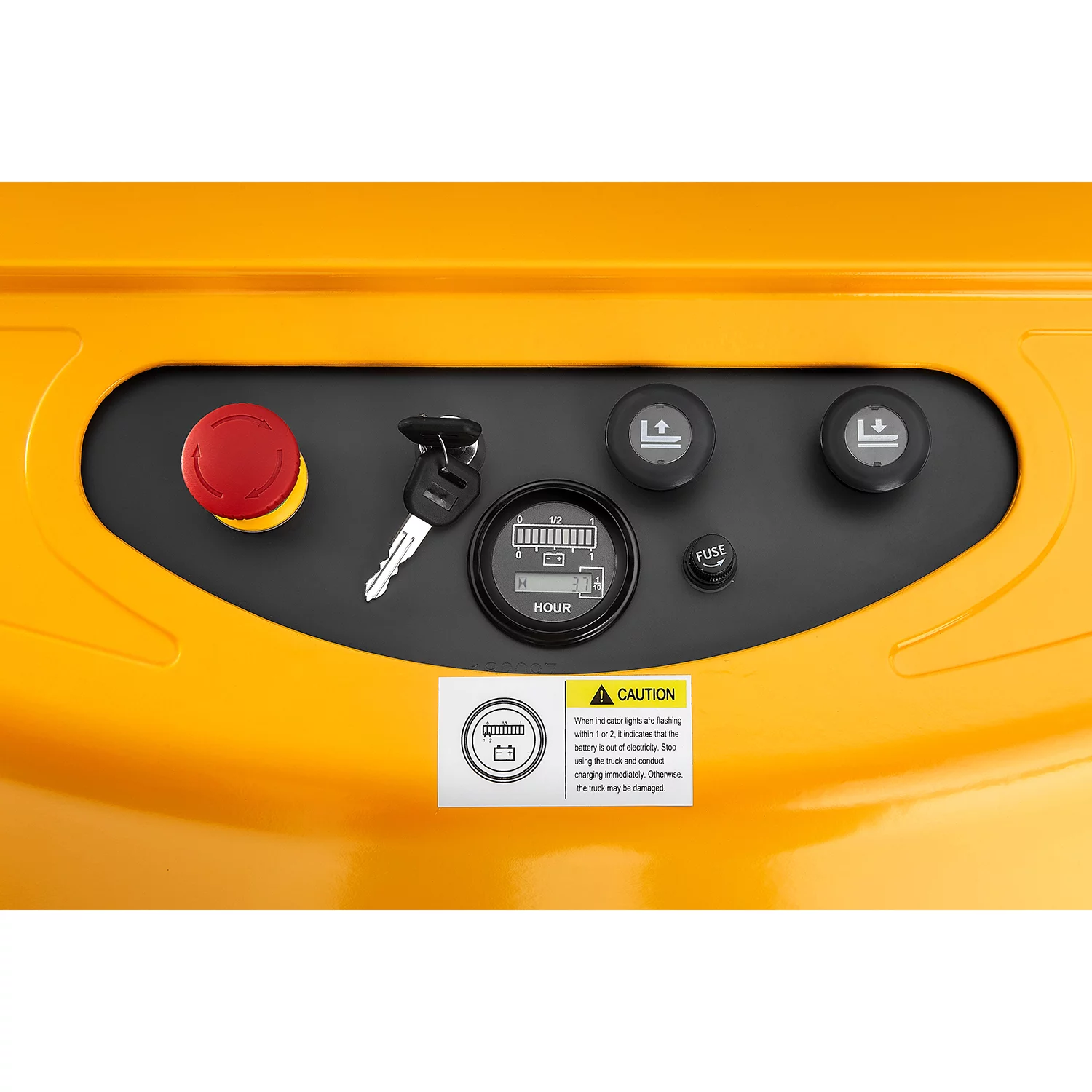 APOLLOLIFT 3300lb Cap. Semi-Electric Pallet Straddle Stacker with Adjustable Fork 98