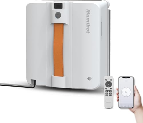 Mamibot W120-DP Window Cleaning Robot, Smart Cleaning with 4 Spray Nozzles, with 10 Cleaning Modes, 3200Pa Suction Power, Edge Detection Technology,App & Remote Control.