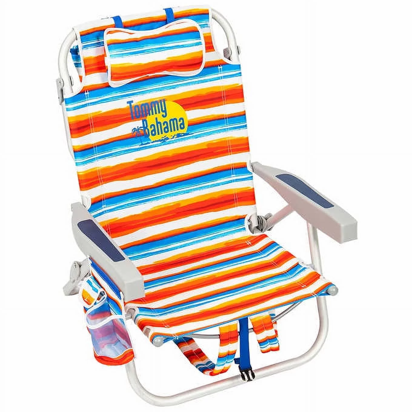 SET OF 2 | Tommy Bahama Folding Backpack Beach Chair Tropical / Stripes - 2022