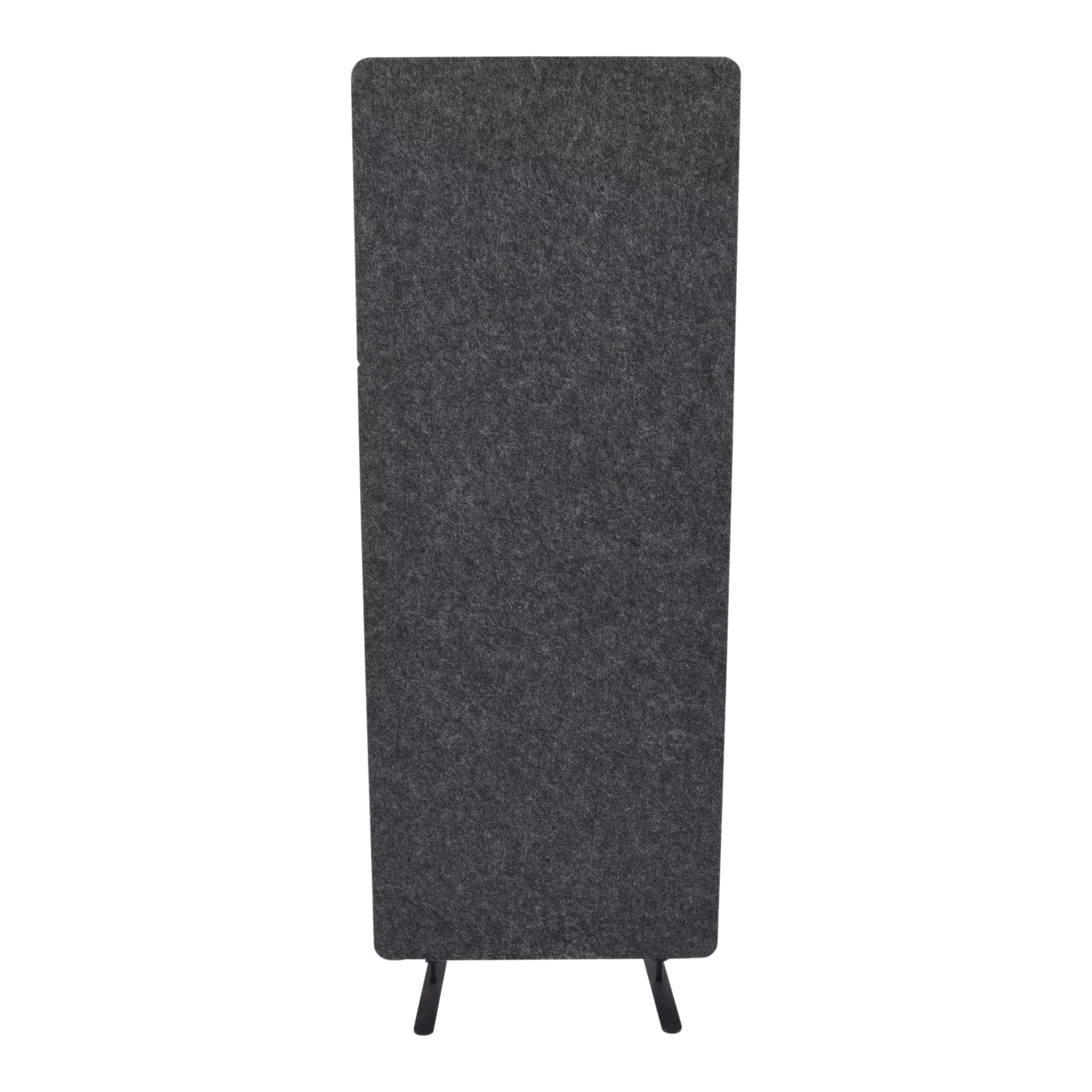 Stand Up Desk Store ReFocus Raw Freestanding Acoustic Desk Divider Privacy Panel to Reduce Noise and Visual Distractions (Anthracite Gray, 23.6