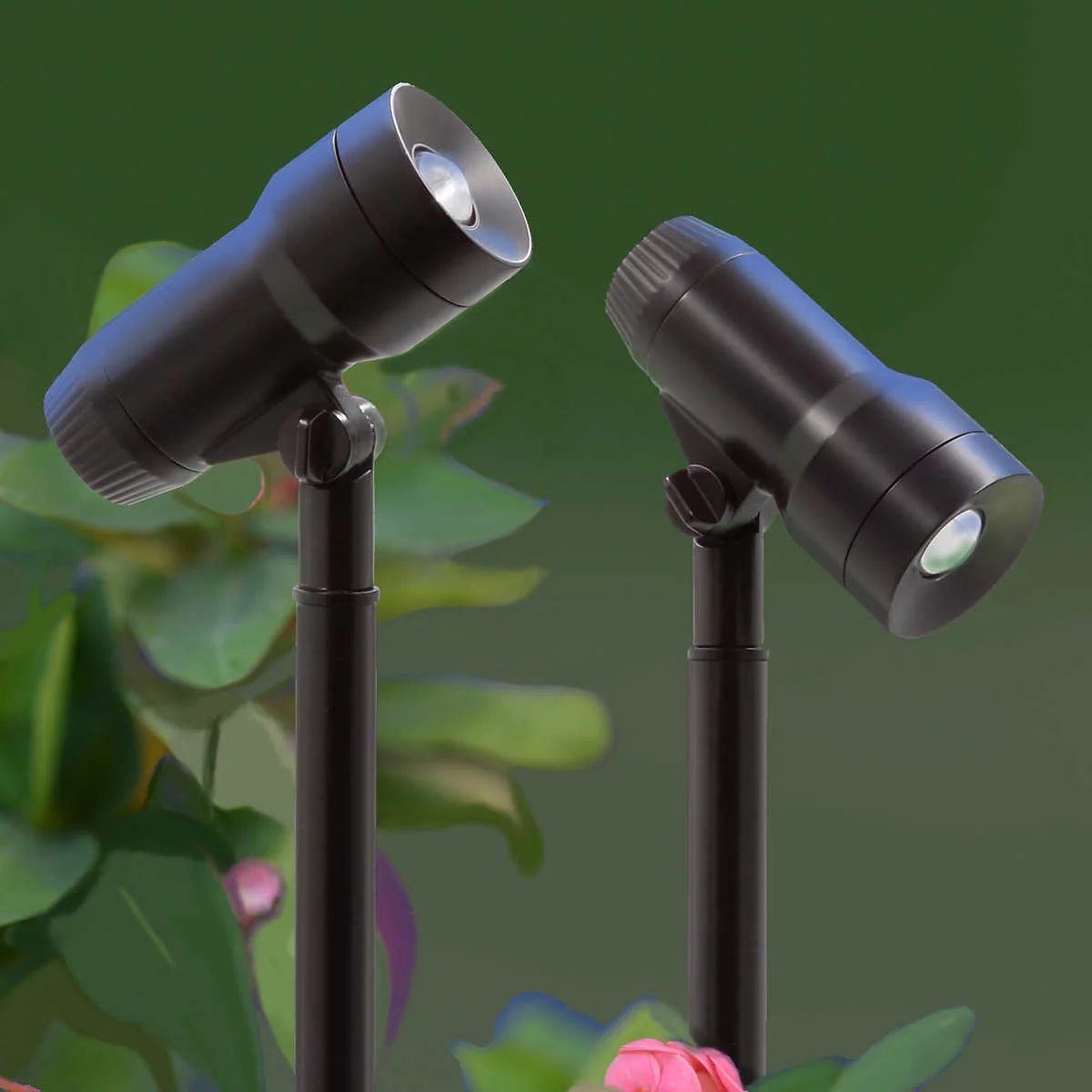 Tommy Bahama 100 Lumen LED Solar Spotlight, 2-Pack