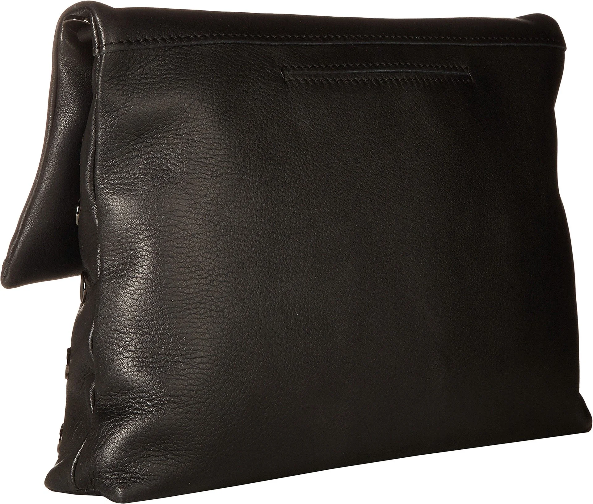 Hammitt Women's VIP Large Leather Purse With Strap And Zipper (Black/Gunmetal/Red Zipe, One Size)