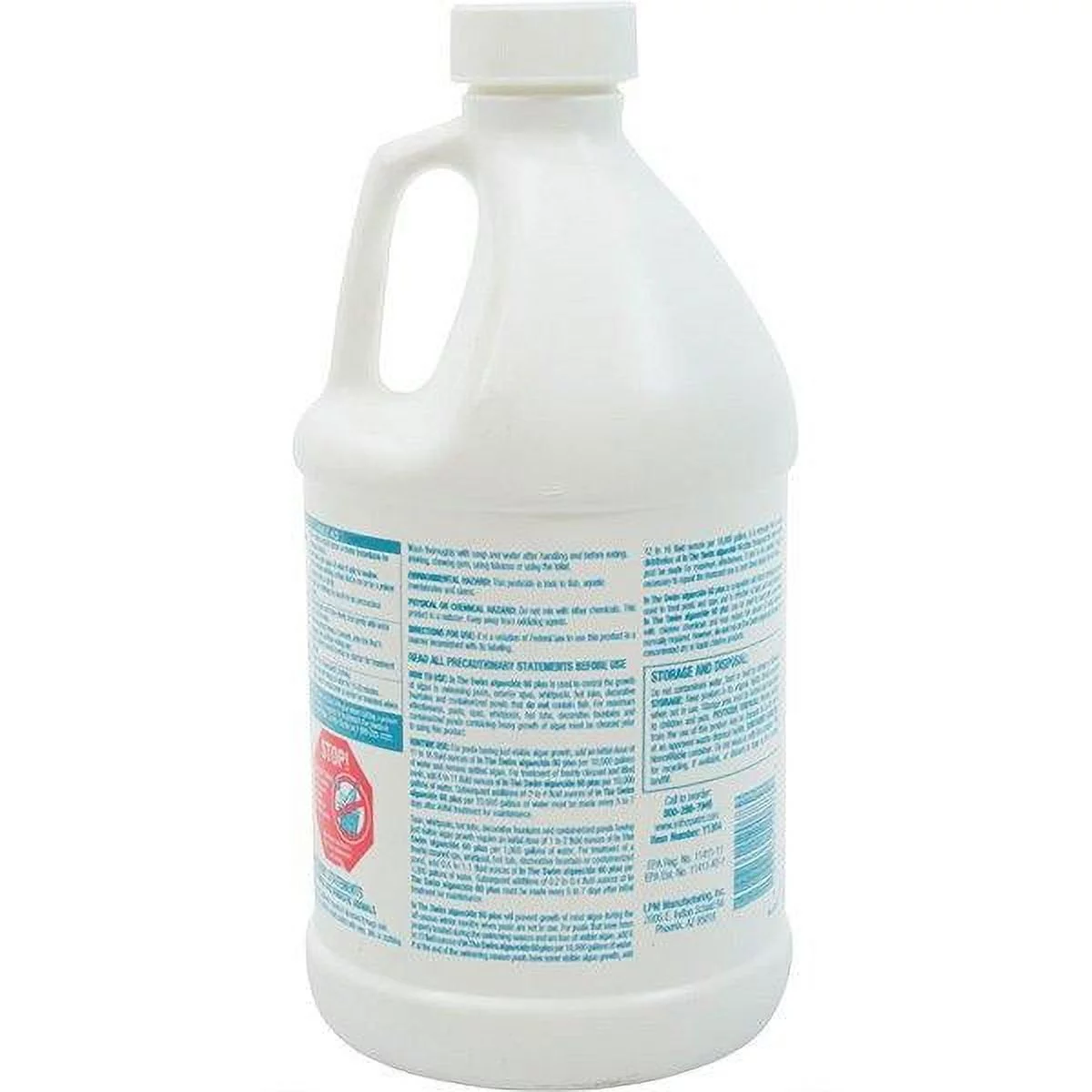 In The Swim Algaecide 60 Plus For Swimming Pools - Non-Metallic, Low Odor, Non-Foaming Algae Bloom Preventative - Chlorine Sanitizer Compatible - 1 Gallon Y1304