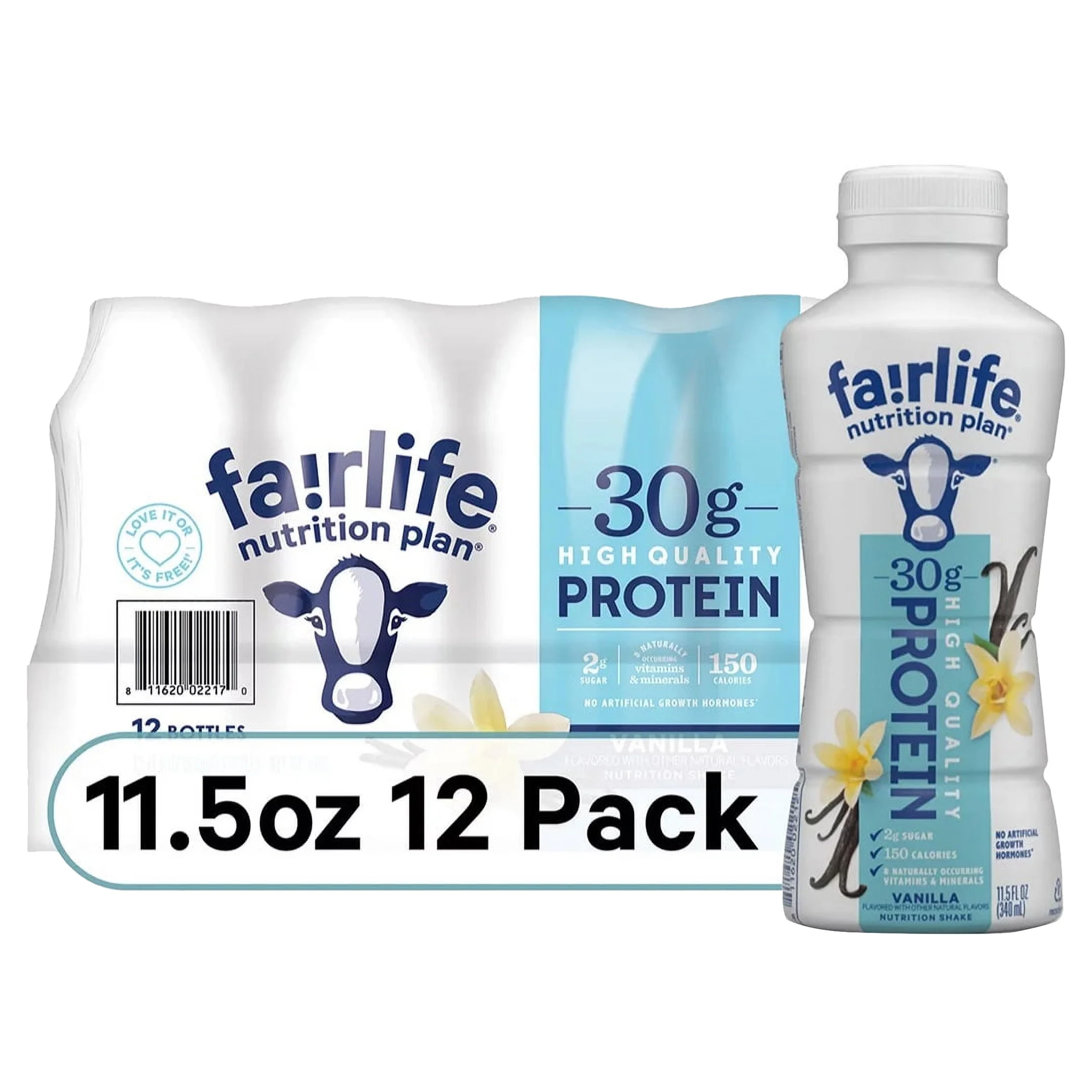Fairlife Nutrition Plan Vanilla (11.5 fl., oz. 12pk)
