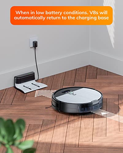 ILIFE A12 Pro Robot Vacuum and Mop Combo, Self Emptying Station for 60 Days, LiDAR Navigation, Home Mapping, No-Go Zones, 2.4G WiFi/App/Alexa/Remote Control, for Hard Floors, 110V