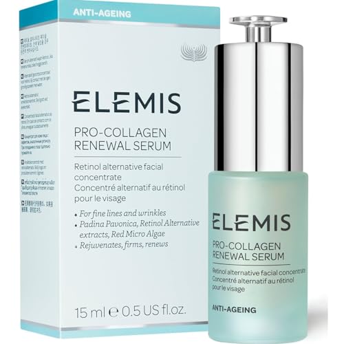 ELEMIS Pro-Collagen Renewal Serum Retinol Alternative Facial Concentrate Rejuvenates, Firms and Reduces the Look of Fine Lines and Wrinkles 15 mL