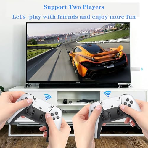 Wireless Retro Handheld Game Console, Built-in 20,000+ Plug-and-Play Retro Video Games, with 23 Classic Simulators, 4K HD HDMI Output and Dual 2.4G Wireless Controller