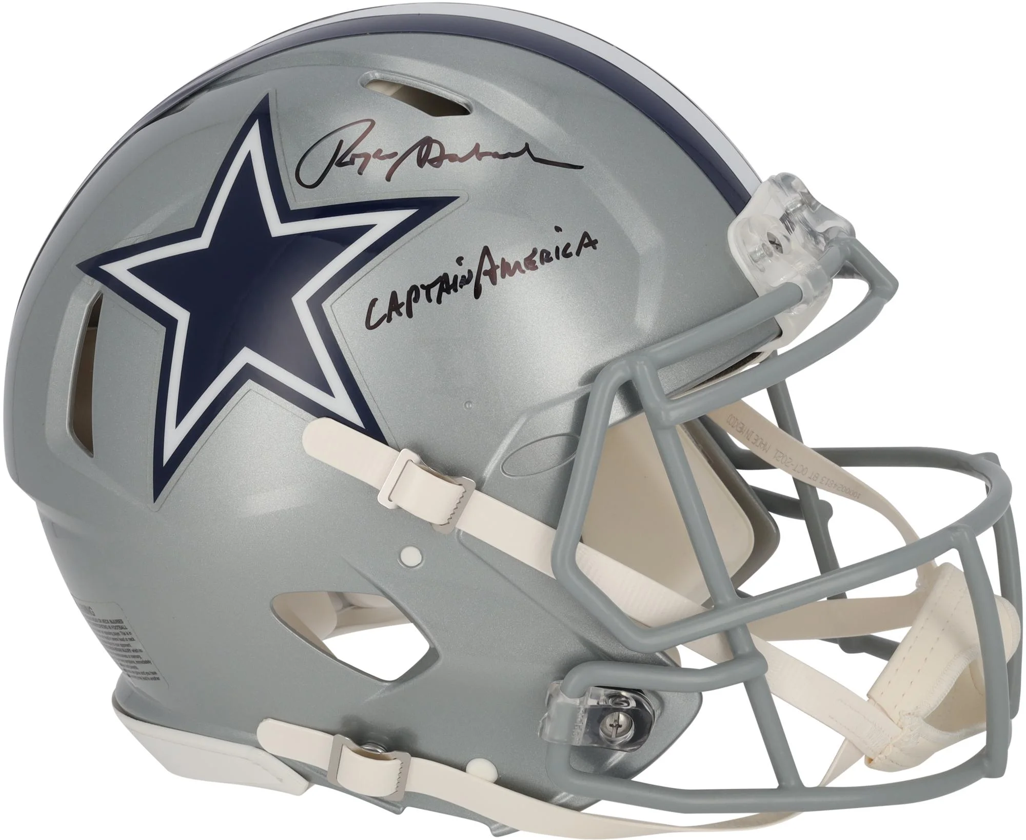 Roger Staubach Dallas Cowboys Autographed Riddell Speed Authentic Helmet with 