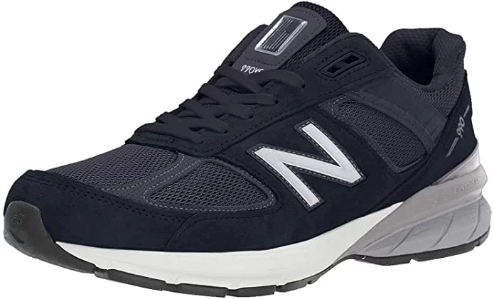 New Balance M990BB5: Men's 990 V5 Sneaker, Black/Black (Navy/Silver, 10)