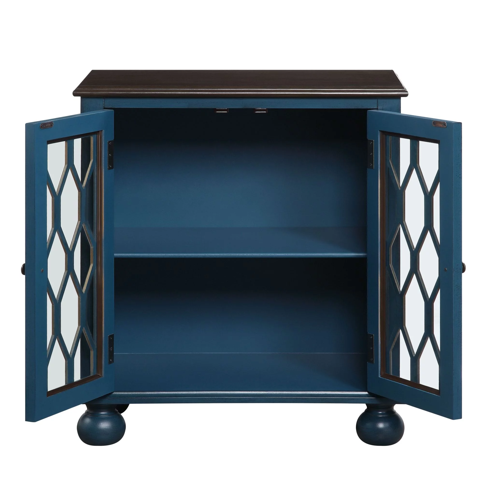 Miekor Furniture Lassie Console Table in Antique Blue Finish