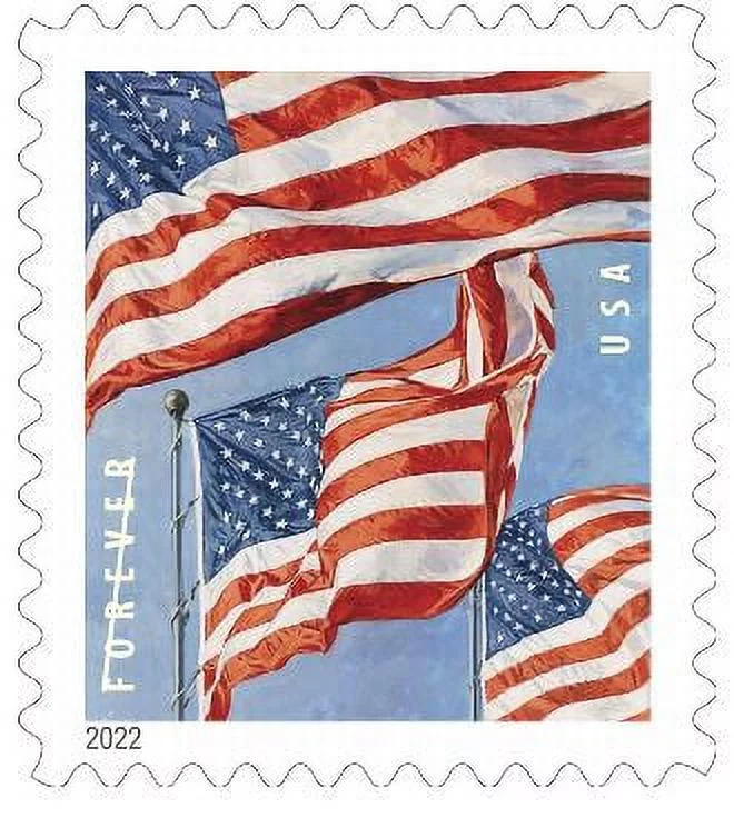 USPS U.S Flag 2022 Roll of 100 Forever Stamps