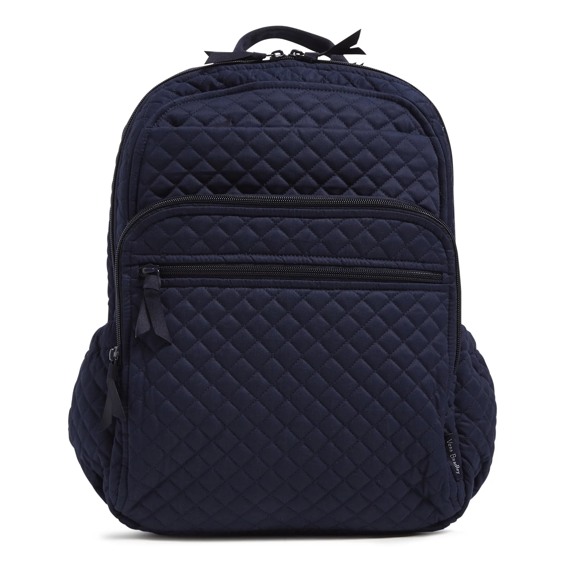Vera Bradley Women's Cotton XL Campus Backpack Classic Navy