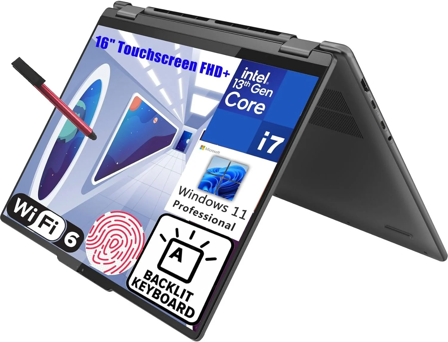 Lenovo Yoga 7i 16 2-in-1 Laptop Computer, 16