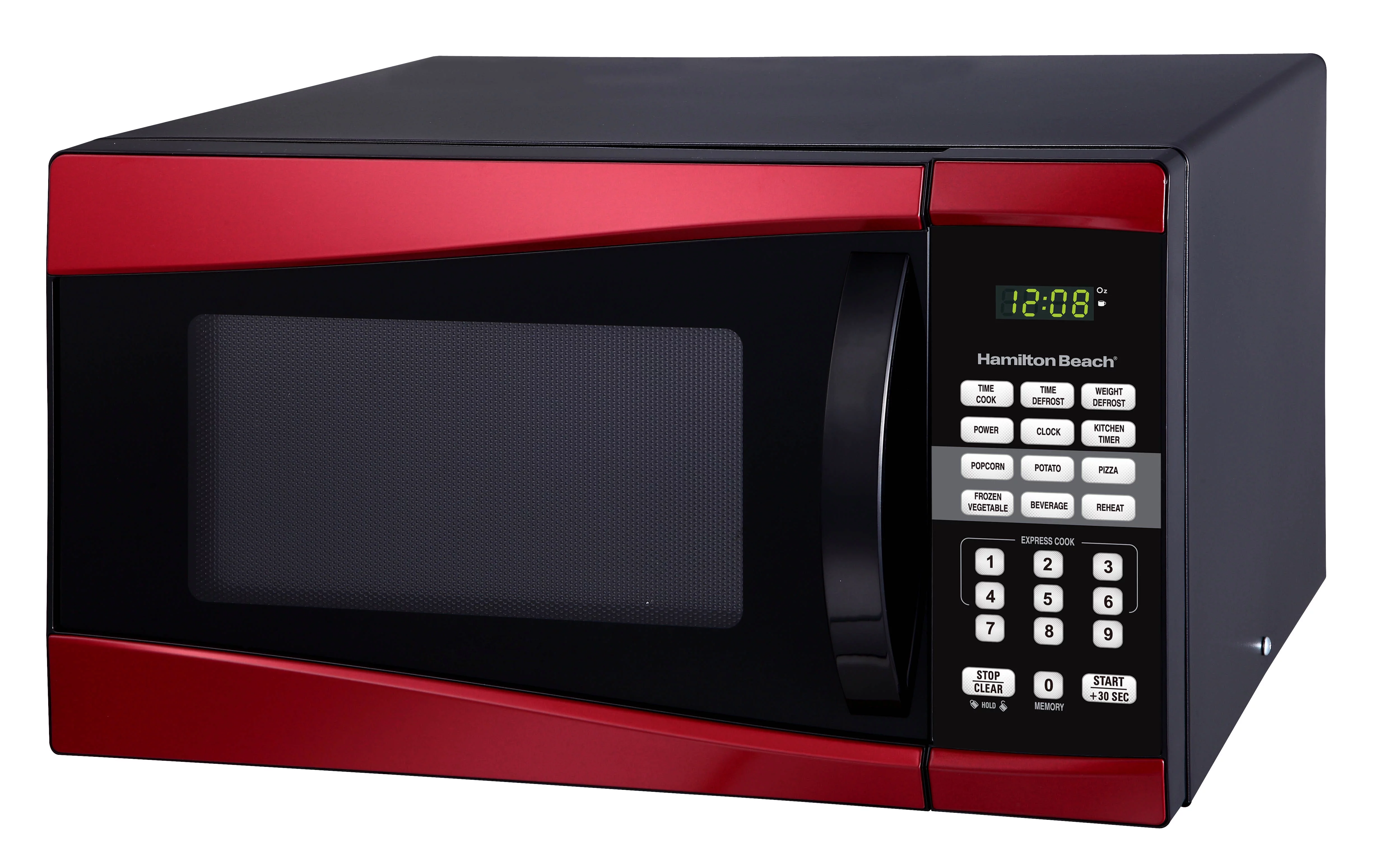 Hamilton Beach 0.9 Cu. ft. 900W Red Microwave Oven