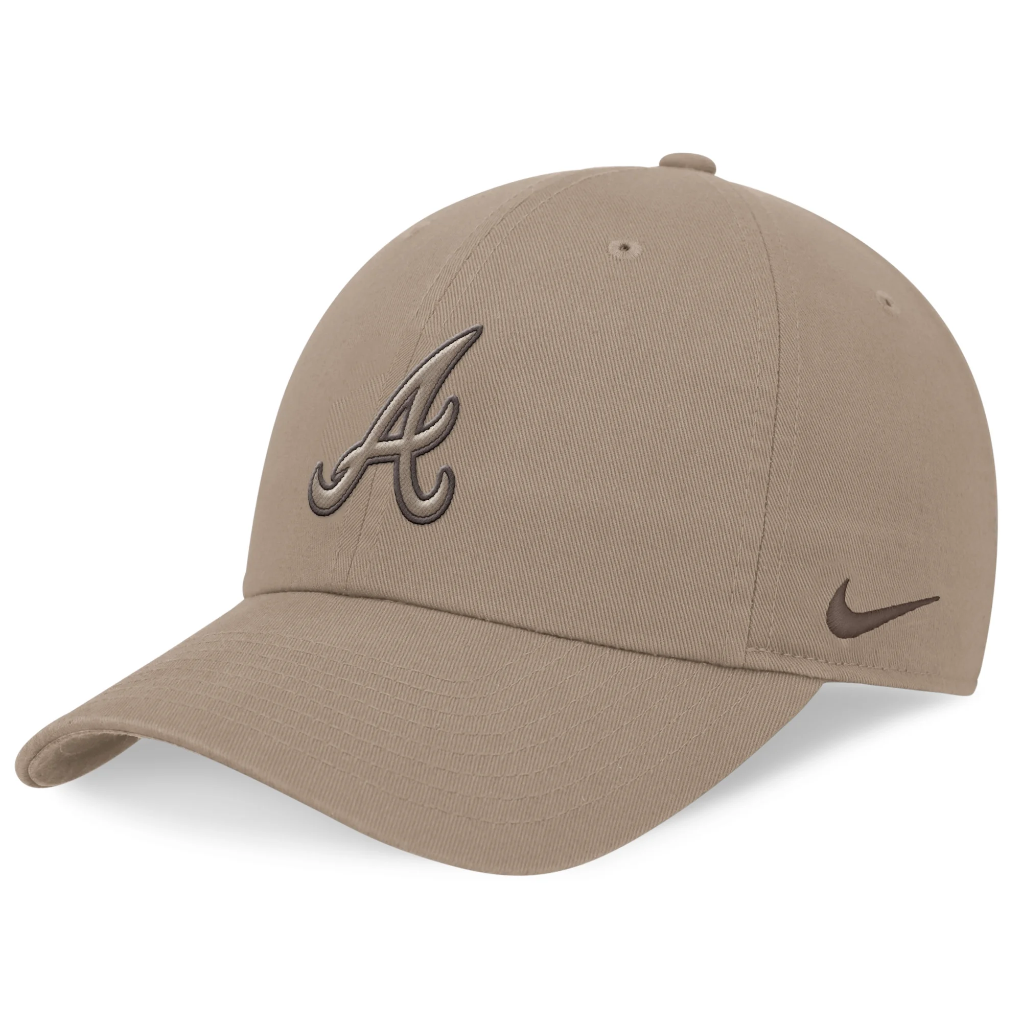 Men's Nike Khaki Atlanta Braves Statement Club Adjustable Hat