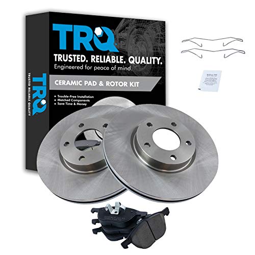 TRQ Front Brake Pad & Rotor Kit Brake Pads Brake Rotor Ceramic Compatible with 1995-2001 Ford Explorer 1998-2002 Ranger Mazda B4000 1998-2001 Mercury Mountaineer