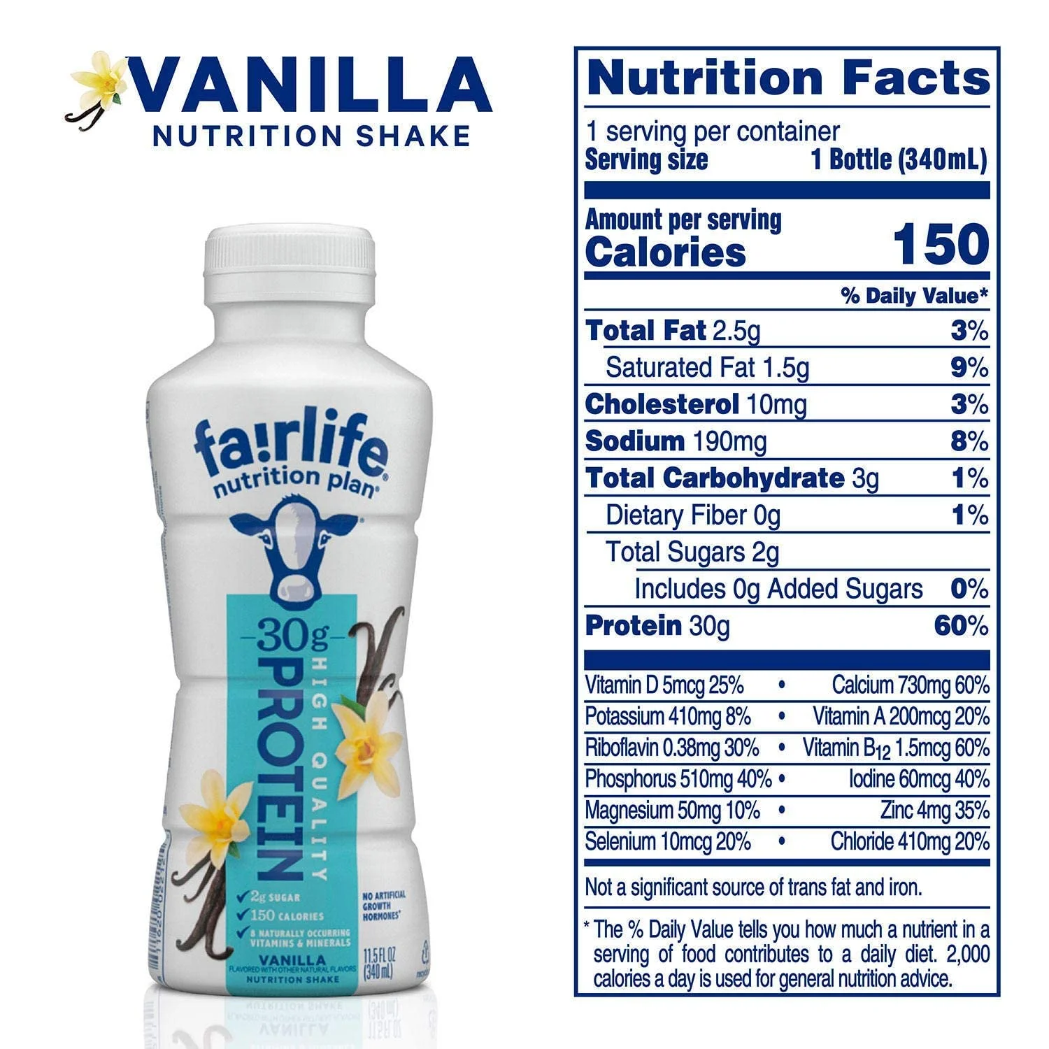 Fairlife Nutrition Plan Vanilla (11.5 fl., oz. 12pk)
