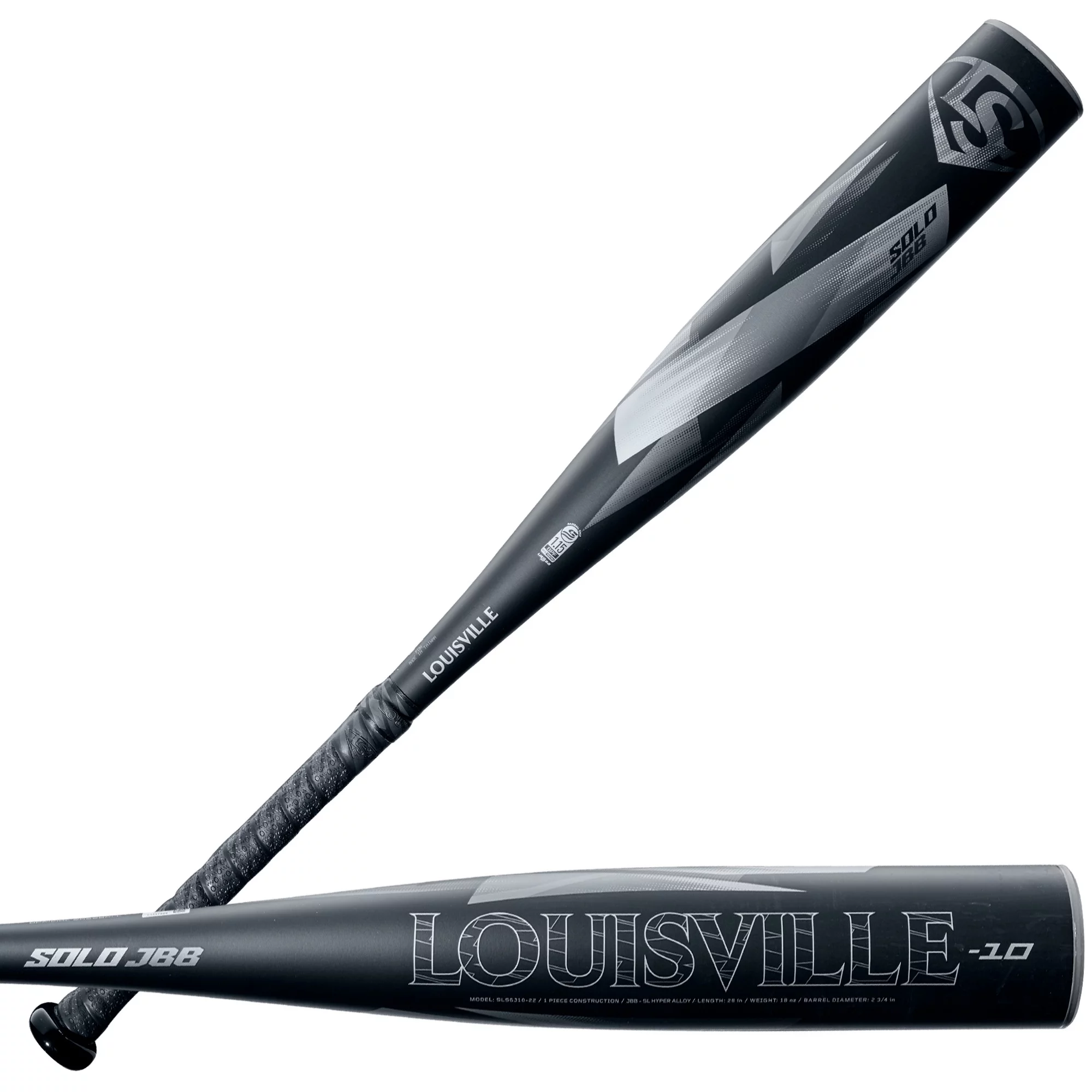 Louisville Slugger 2022 Solo (-10) 2 3/4 In. Junior Big Barrel USSSA Baseball Bat - 27 In./17