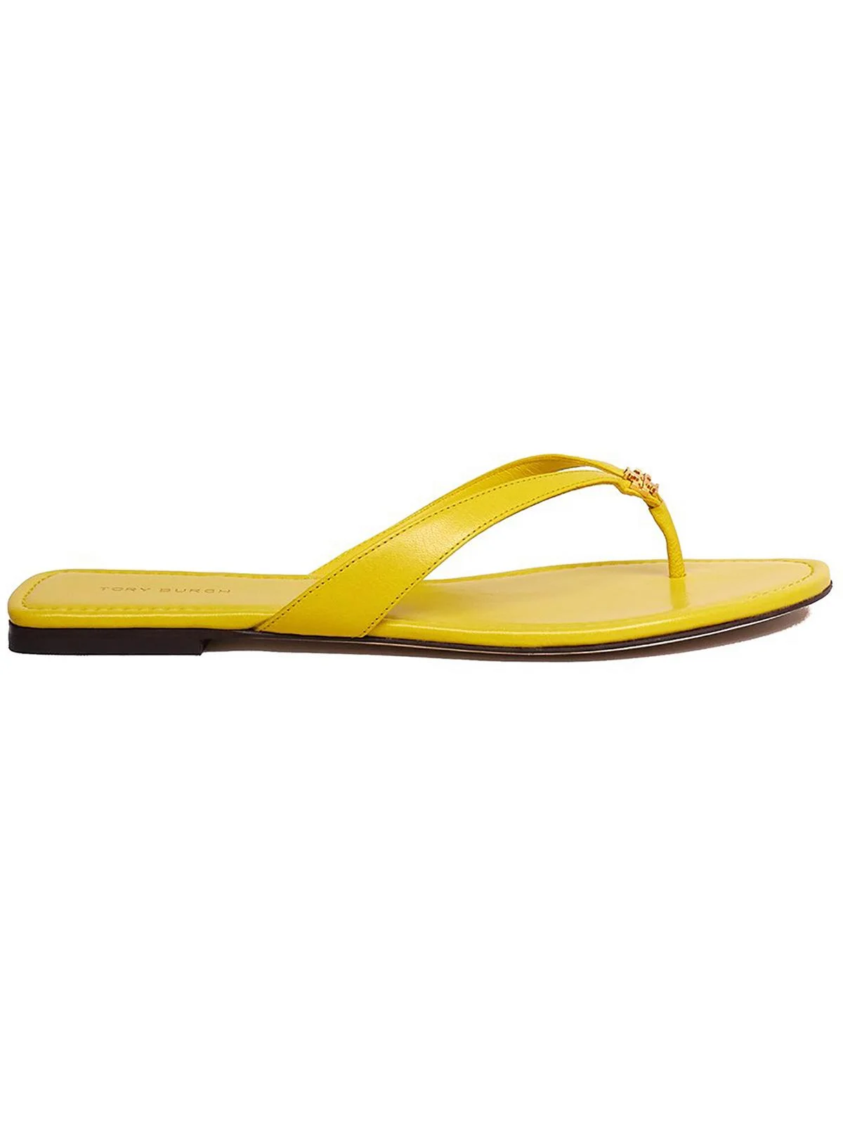 Tory Burch Womens Leather Flat Thong Sandals