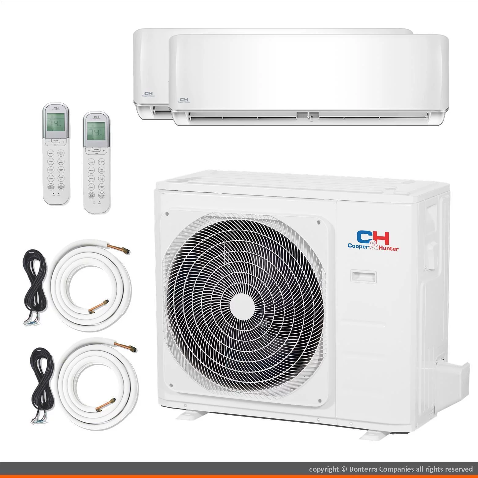 Cooper & Hunter Mini Split Air Conditioner Heat Pump Multi 2 Zone 9000 24000 BTU