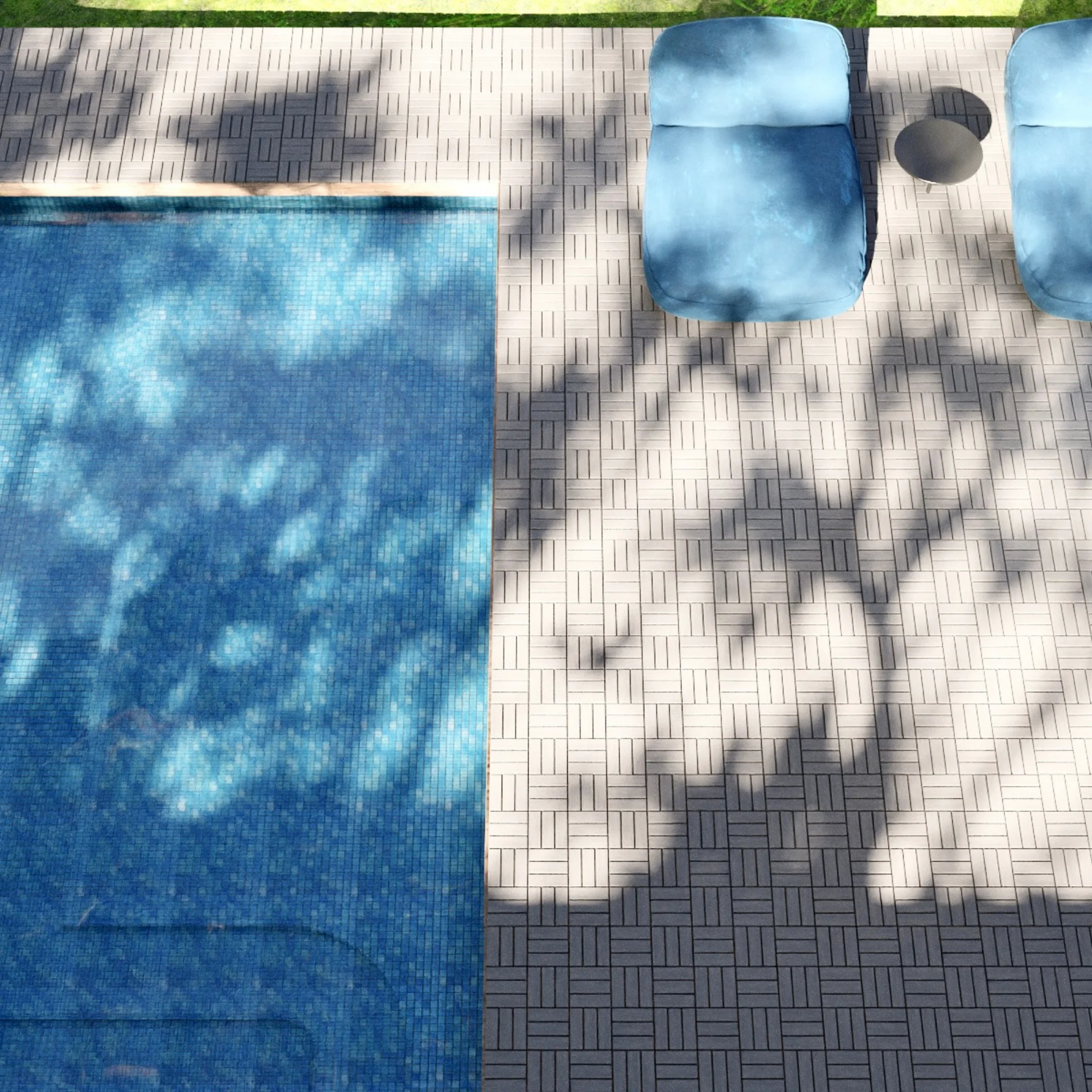 BTMWAY 20 Piece Patio Wood Deck Tiles, 12