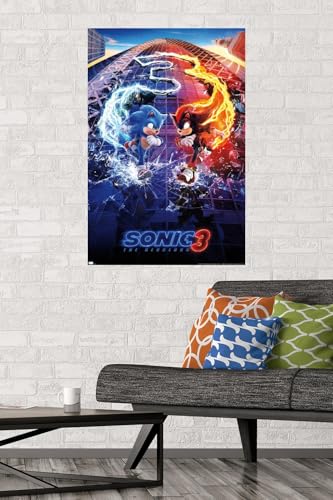 Trends International Sonic The Hedgehog 3 - One Sheet Wall Poster, 22.37