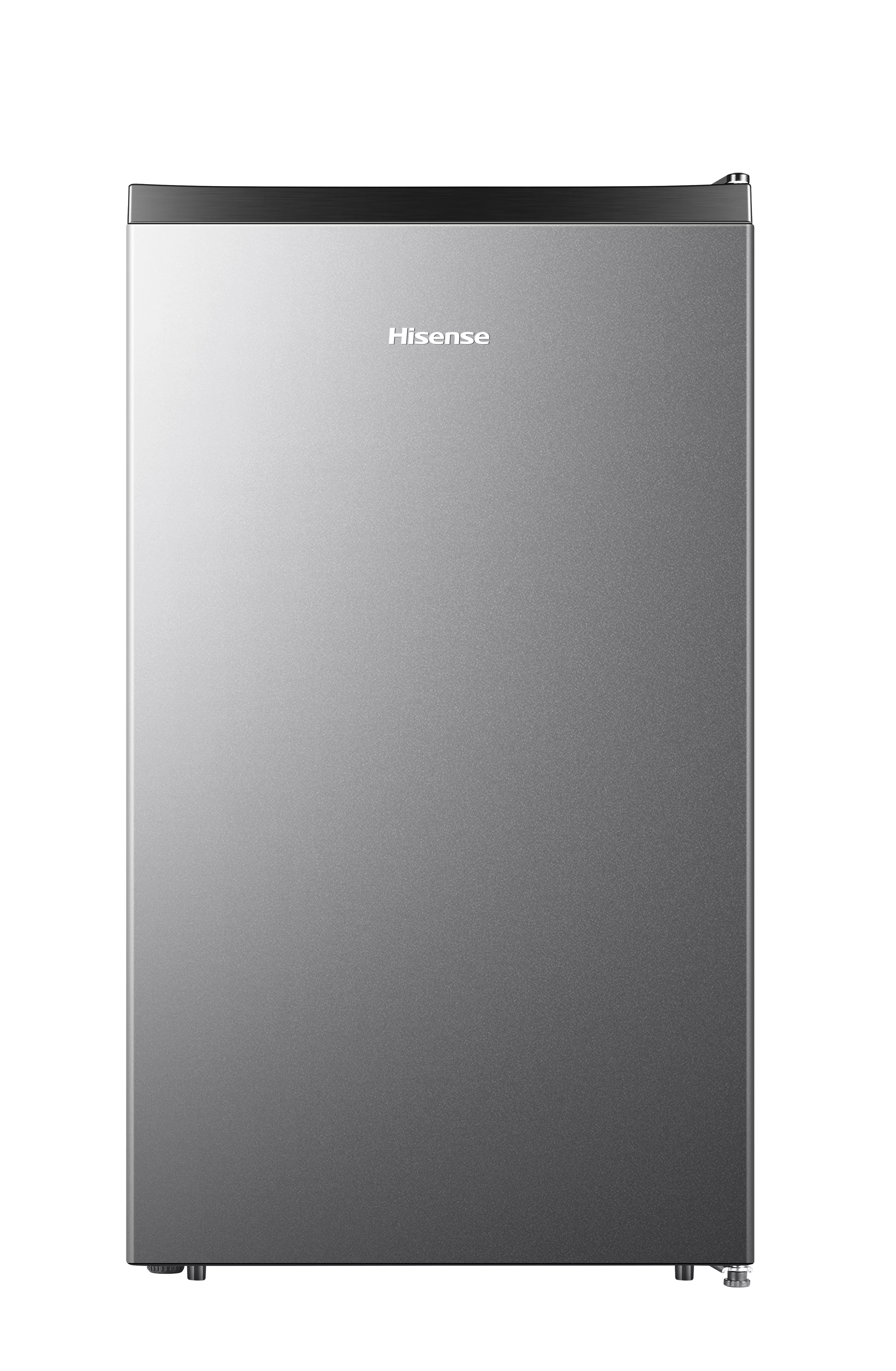 Hisense 4.4 Cu ft. Single Door Mini Fridge with Chiller, Silver 18.7