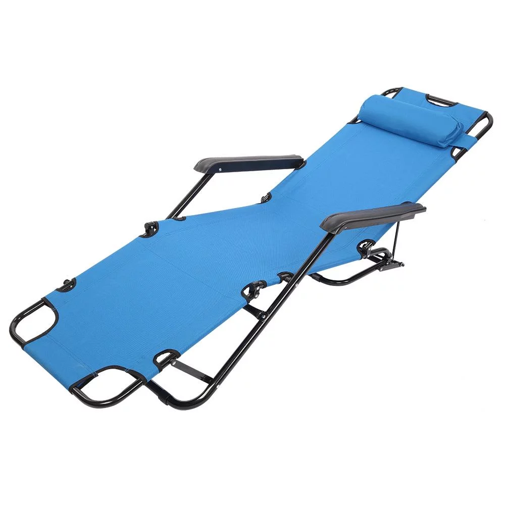 Ktaxon Folding Lounge Chaise Recliner Portable Beach Pool Chair 1 Person