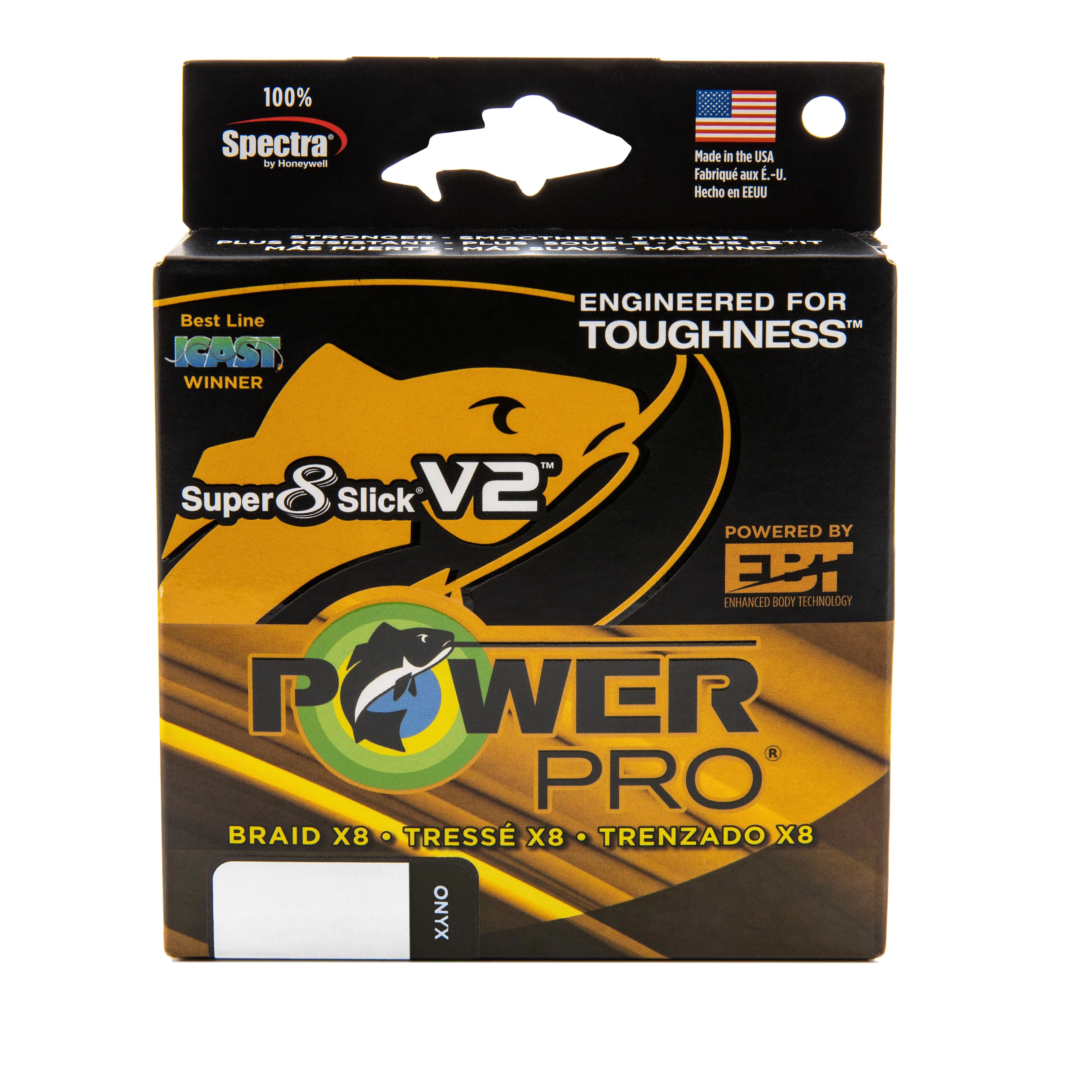 PowerPro Braided Fishing Line, Ppr Ssv2 65Lb 300Yd Onyx,  [31500650300X]