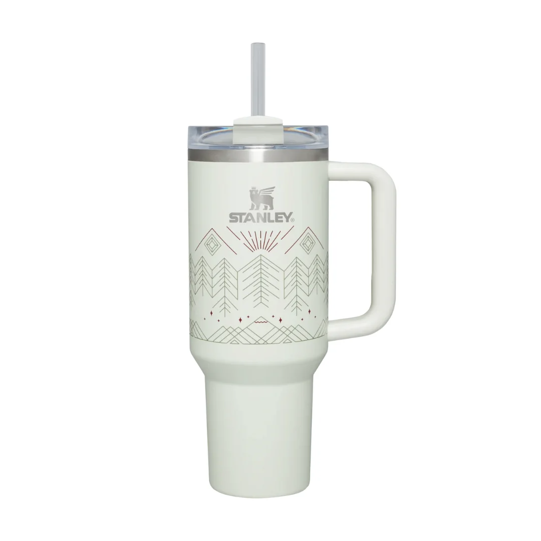 Stanley 40oz Palestone Winterscape Quencher Flowstate Tumbler