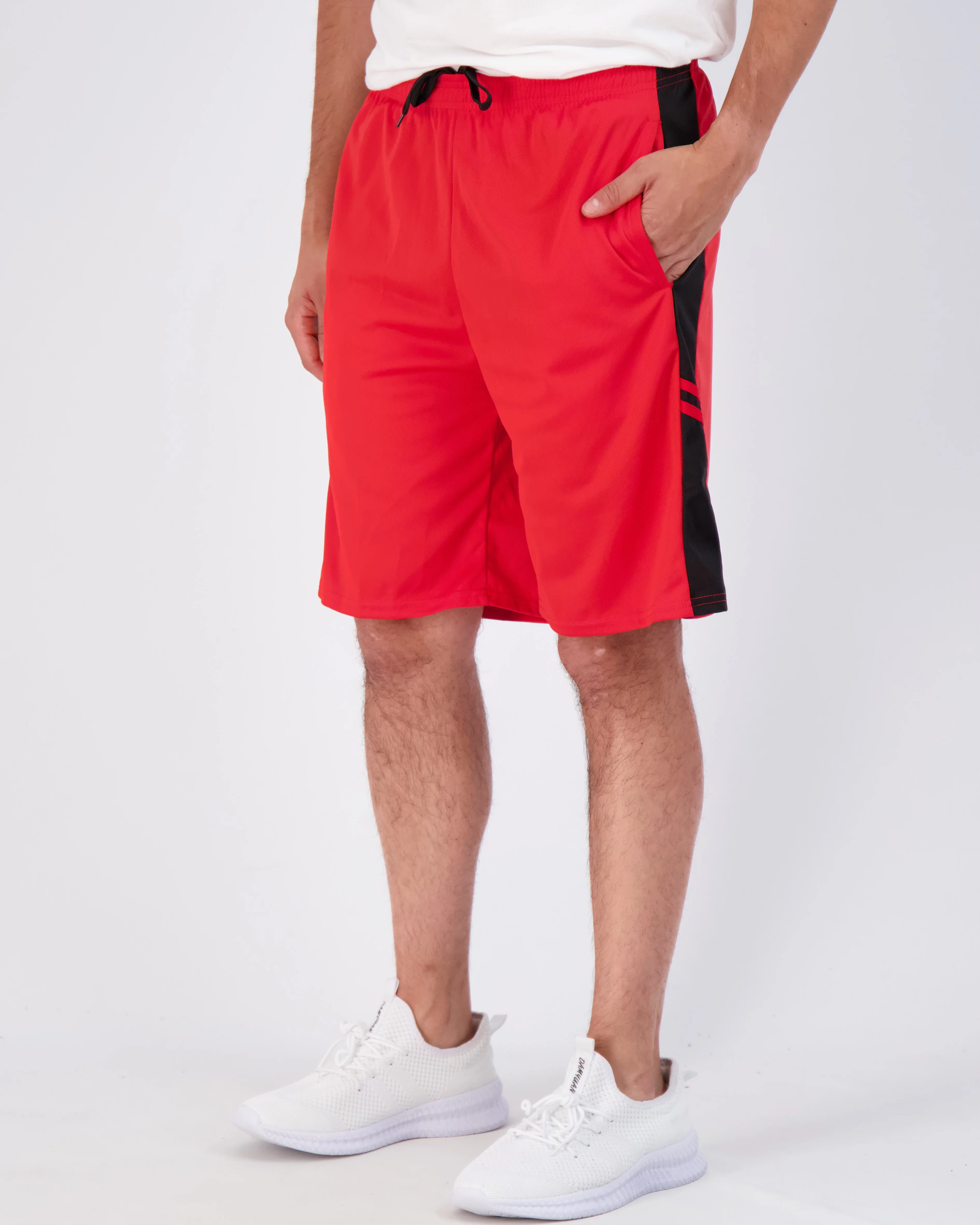 Real Essentials Gym Classic Fit Short (Men's), 5 Count, 5 Pack