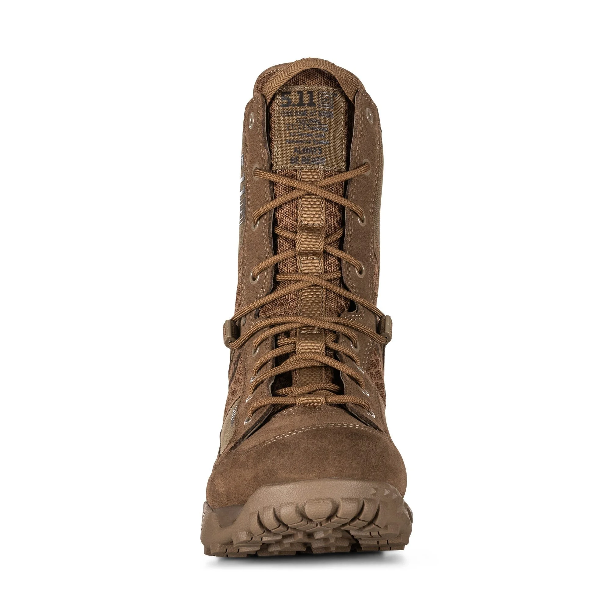 5.11 Work Gear Mens A/T All-Terrain 8 Waterproof Boots, Non-Zip, Slip Resistant, Dark Coyote, 8.5 Regular, Style 12445