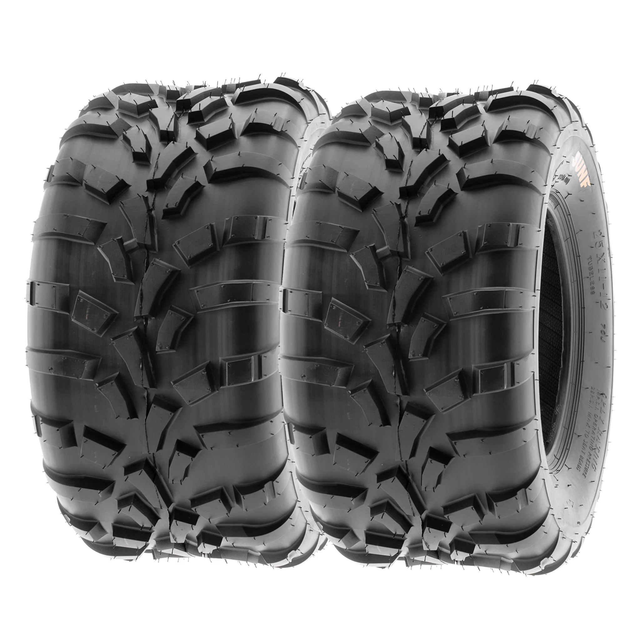 SunF All Trail ATV UTV Tires 25x11-10 6 PR A010 (Pair of 2)