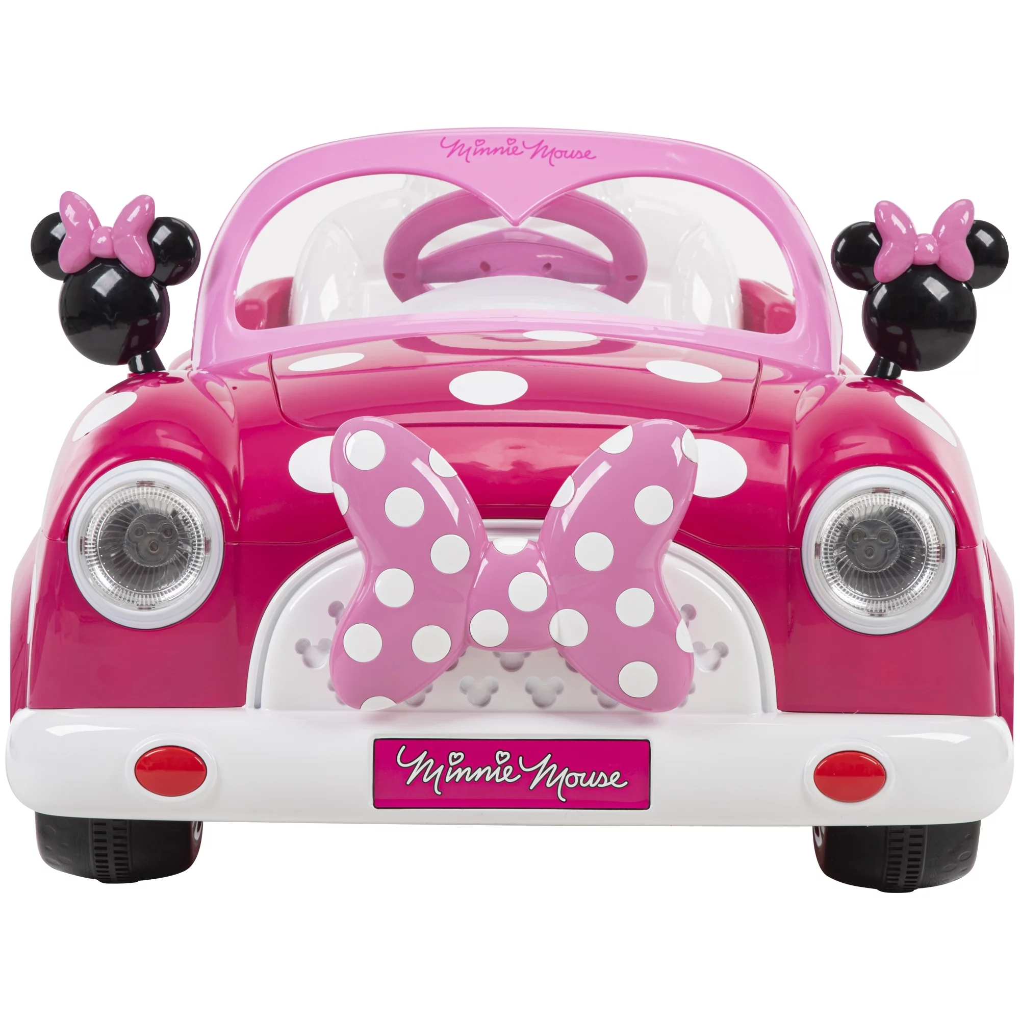 Disney Minnie Mouse Convertible Car 6 Volts Electric Ride-on, for Children Ages 3+ years, by Huffy