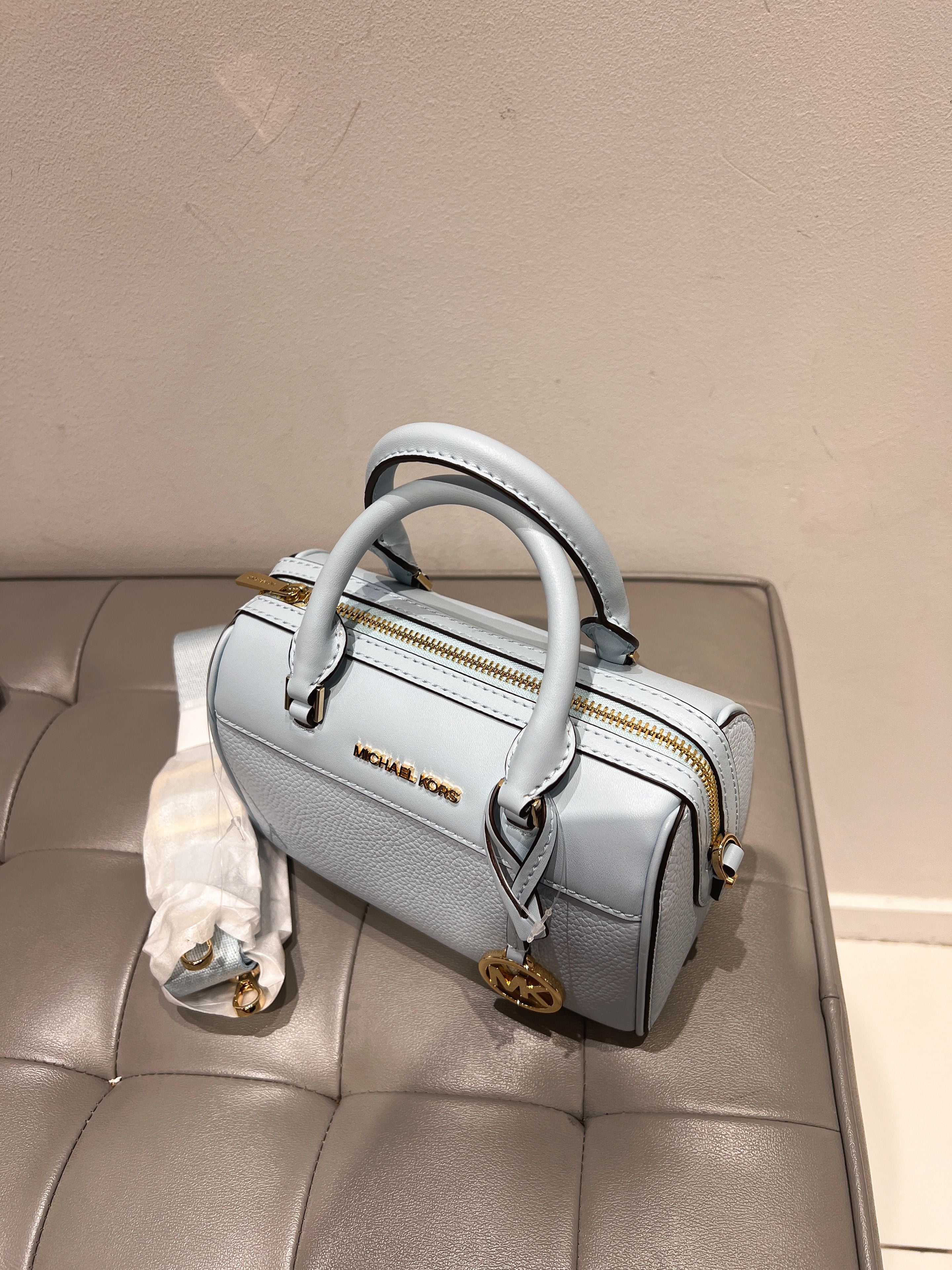 Michael Kors Travel XS MINI Duffle Shoulder Crossbody Handbag Vista Blue