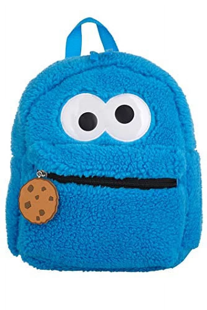 Sesame Street Elmo and Cookie Monster Mini Backpacks for Toddler, Boys, and Girls, School or Travel