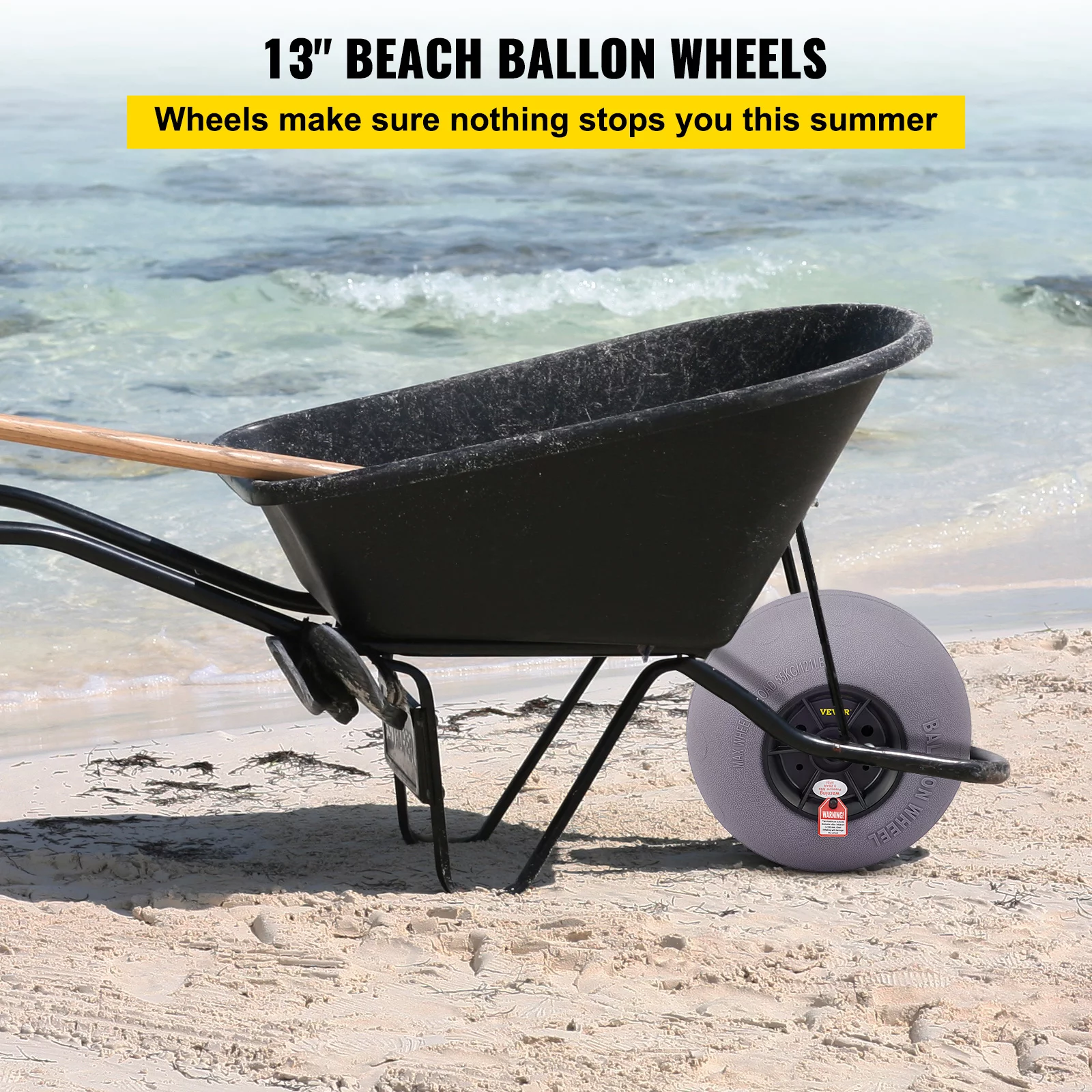 VEVOR Beach Balloon Wheels, 13
