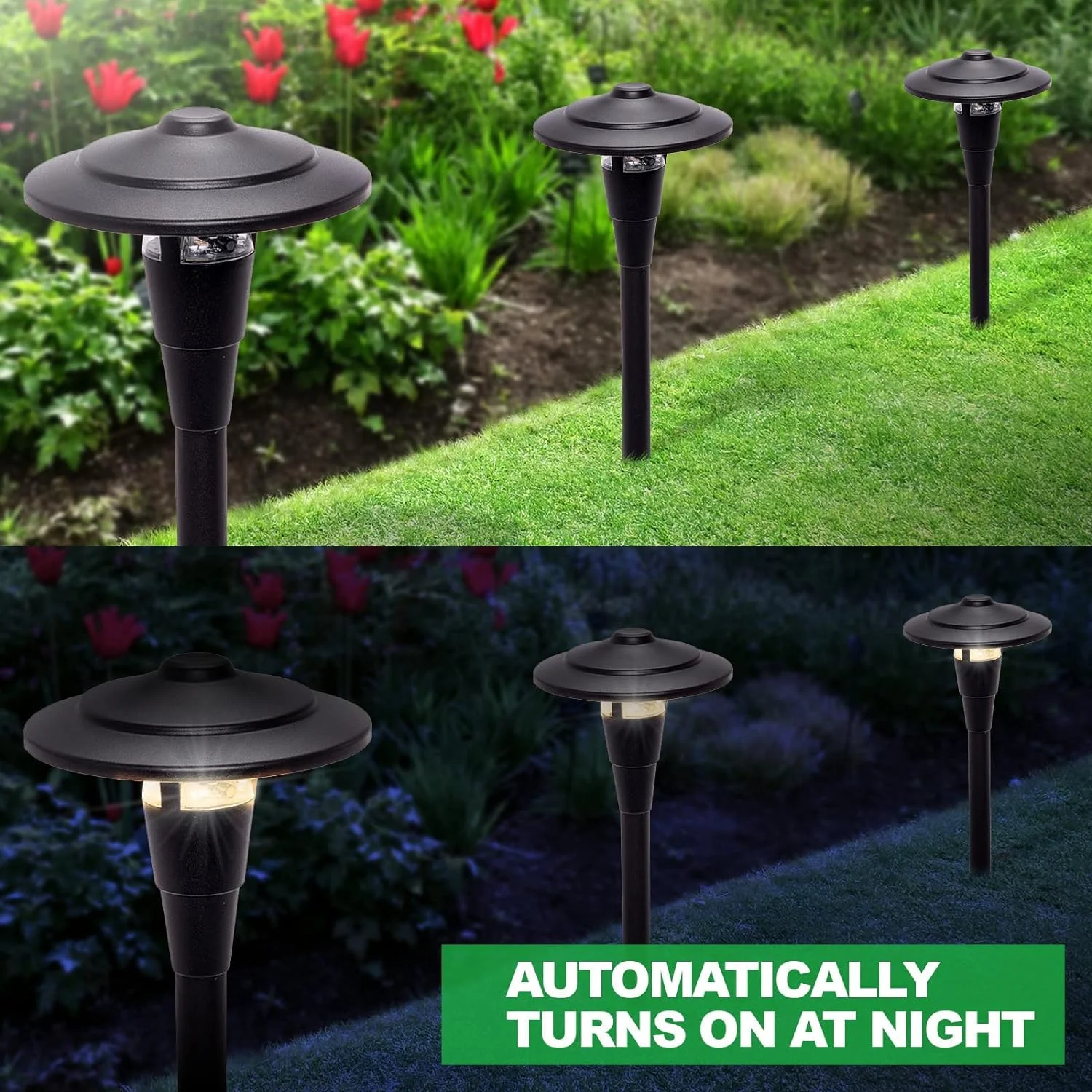 8 Pack Low Voltage Wired Landscape Pathway Yard Stake Light 8 Pack