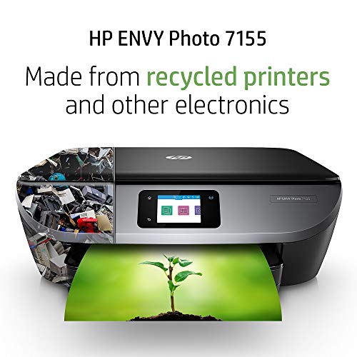 HP ENVY Photo 7155 All-in-One Color Photo Printer with Wireless Printing, HP Instant Ink, Works with Alexa (K7G93A)