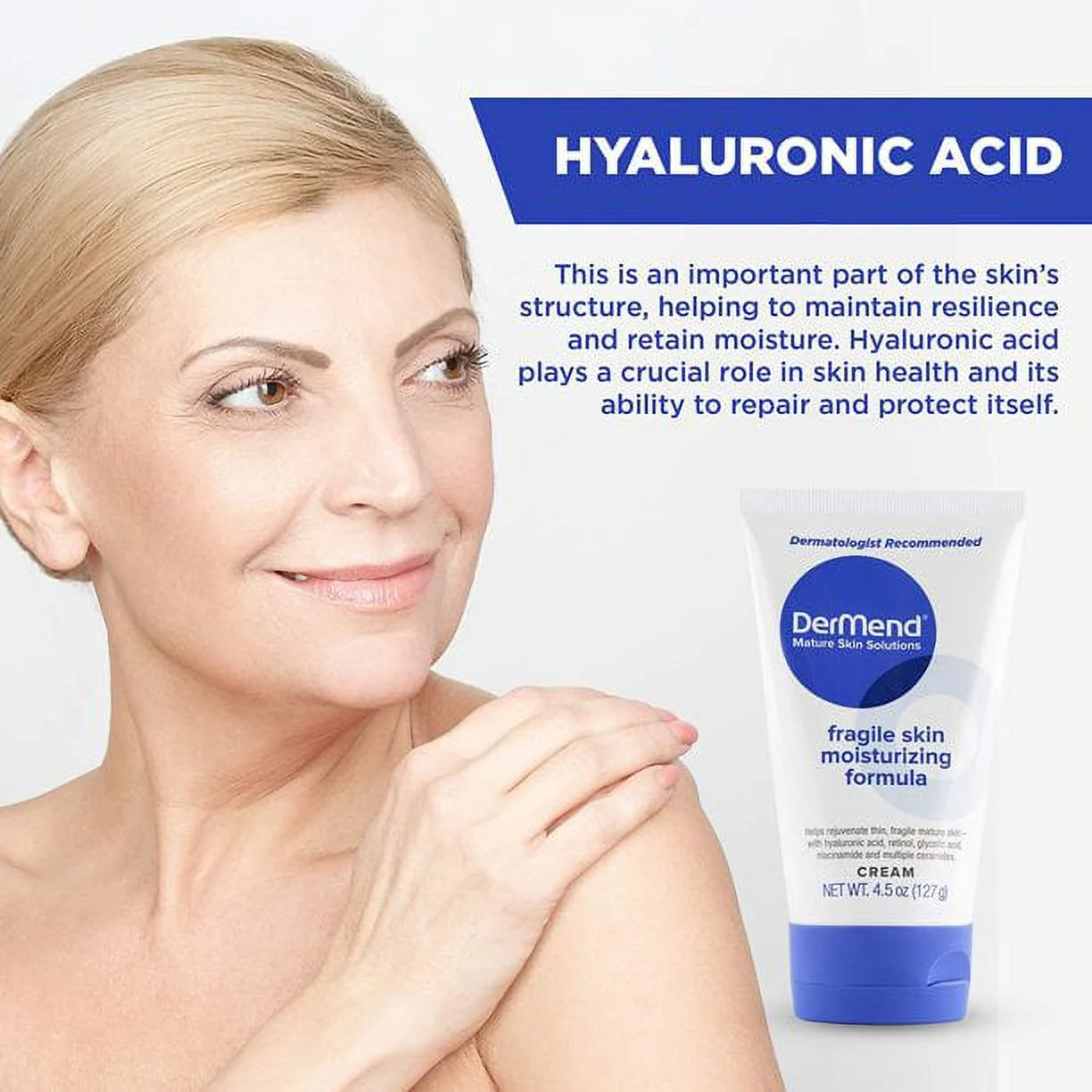 Dermend Fragile Skin Moisturizing Formula Cream, 4.5 Oz