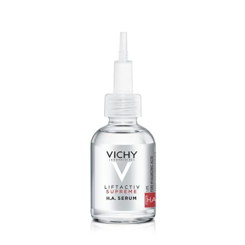 Vichy LiftActiv H.A. Wrinkle Corrector, Hyaluronic Acid Serum For Face, 1.5% Hyaluronic Acid + Vitamin C, Hydrating Serum, Plumping & Firming, Anti Aging Serum For Wrinkles & Fine Lines