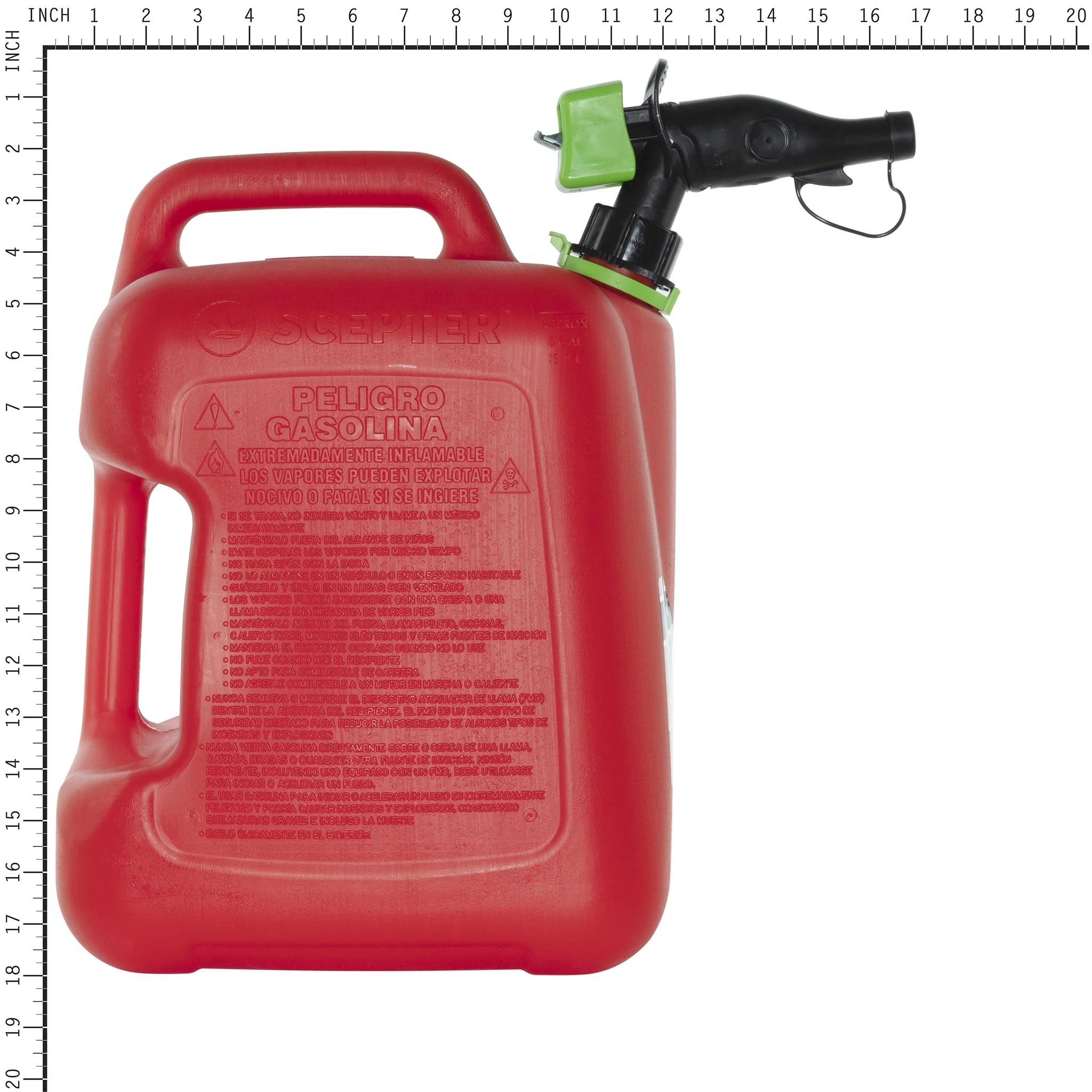 Smart Control Rear Handle Gas Can, 5 Gallon